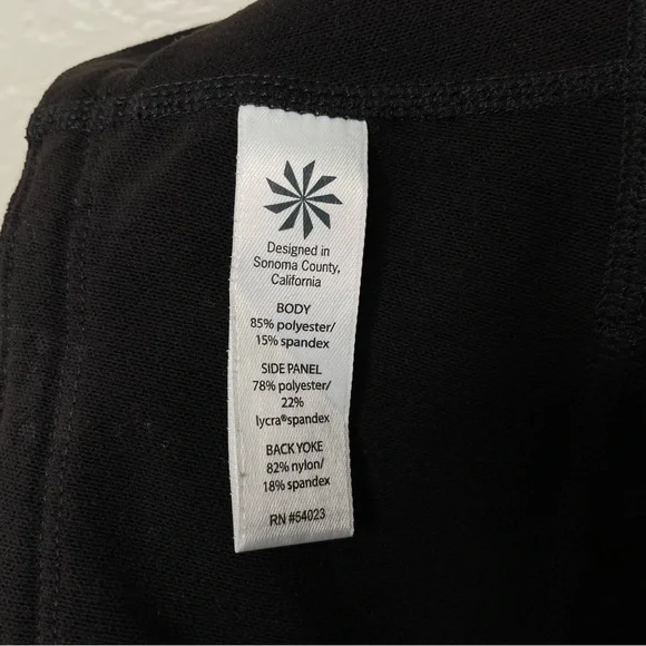 Athleta Frost High Traverse Tight Floral Leggings Black & Blue - Picture 11 of 11